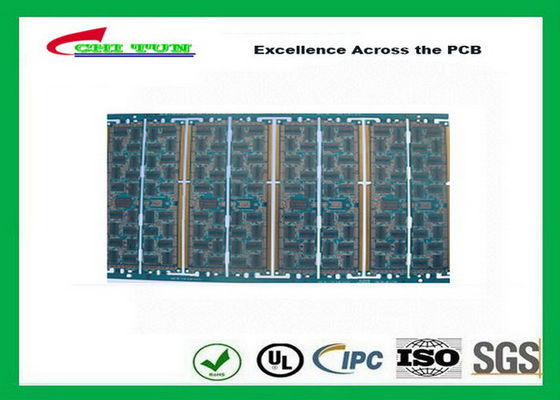 China Multilayer Quick Turn PCB Prototypes 4 layer FR4 1.2mm Blue Solder Mask Panel Size 160*80mm Supplier