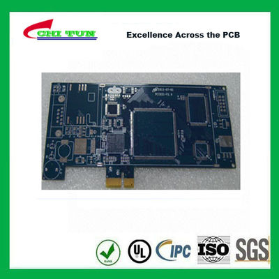 Good Quality Blue Multilayer PCB Board 6l fr4 1.6MM LF HASL + GOLD FINGER Suppliers