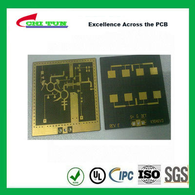 Good Quality 3 Layer TLY-9+HT1.5 SOFT GOLD Smt PCB Assembly Service with Black Solder Suppliers