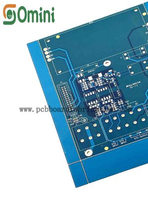 4L High TG PCB Board Fabrication Blue Soldermask PCB For Industrial Equipment