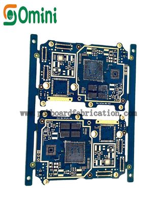 OEM 6L PCB Board Fabrication Blue Soldermask For Electronic Control Module